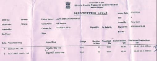 Medical report after Divine Paath