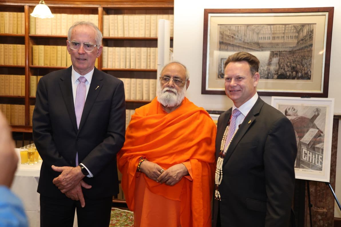A Timeless Moment: Mahabrahmrishi's Blessing in the Halls of Australian Parliament
